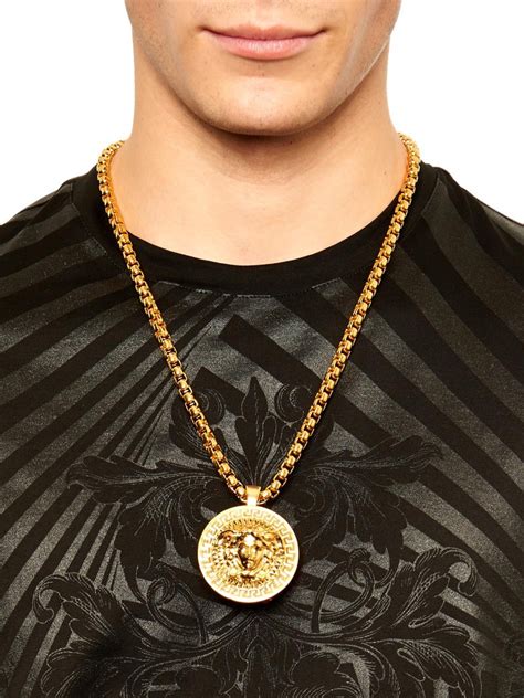 versace mens necklaces|Versace gold ring for men.